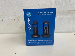 Motorola C1002LB&#43; Duo Cordless Phone Black- A44443