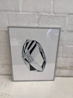 Geometric Shaded Abstract Artwork- A48016