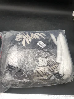 Couch Covers Stretch Material - Dark Grey Palm - 140 cm - Dark grey palm - 185 cm- A47621