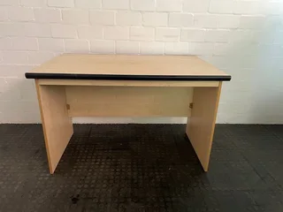 Plain Wooden Desk(black Edge)120cm X 77cm) - Price Drop- A42521