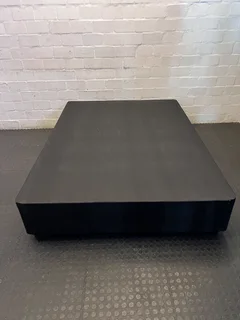 Sleek Black Platform Double Bed Base- A56751