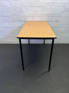 Versatile Wood-Look &amp; Black Metal Desk/Table ✨- A56603