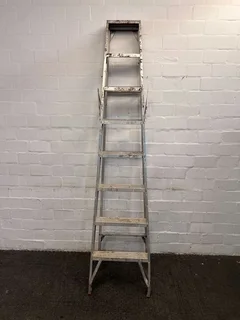 Steel Framed Sturdy 9588 Ladder (Height: 242cm)- A51247