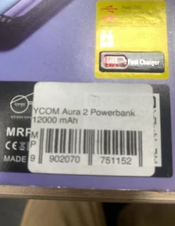YCOM Aura 2 Powerbank 12000 mAh - YCOM Aura 2 Fast Charging Powerbank with 12000 mAh Battery  A47727