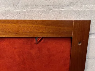 Wooden Framed Large Red Felt Notice Board (Width: 268cm)(Height: 121cm) - PRICE DROP- A51398