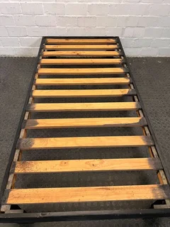 Farmer Black Single Wooden Bed Frame- A51146