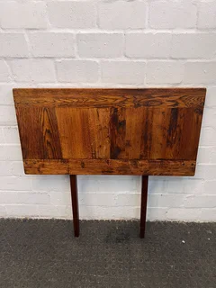 Brown Art Deco Wooden Single Headboard- A51145