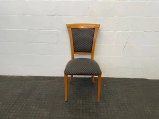 Oak Wood Printed Dining Chair - Price Drop- A43587