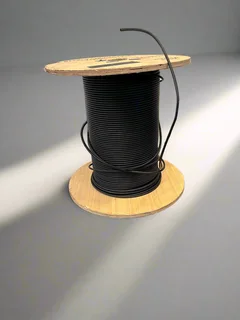 Black Electrical Wire Spool - Durable and Versatile for DIY Projectsb 18kg- A55176
