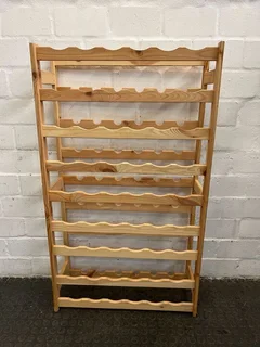 Wooden European Styled Wine Rack (Width: 70m)(Height: 119cm)- A50902