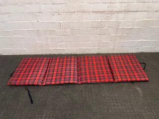 Red Plaid Camping Mattress- A48561