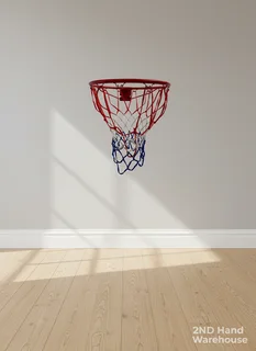 Vibrant Mini Basketball Hoop - Red, White & Blue Net- A56477