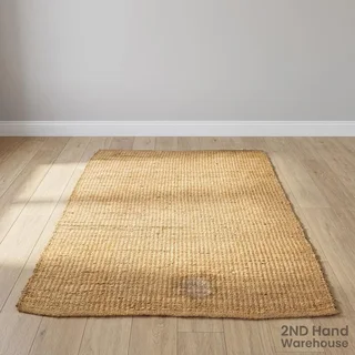 Rustic Natural Fiber Area Rug - Jute Style Mat - 180 x 120cm- A56720