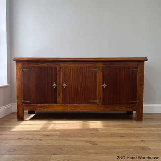 Elegant Vintage Wooden Sideboard with Ornate Hardware- A57059