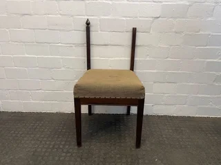 Dark Wood Dining Chair (no Back) - Price Drop- A42825