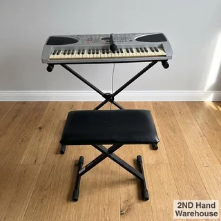 Electronic Keyboard Set with Stand & Stool - Ready to Play!- A56772