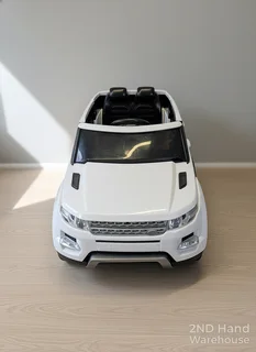 White Ride-On Toy Car - Kids' Electric Adventure -No Remote Battery needs replacement- A56346