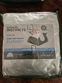 Reflective sheet for 3x3 dome tent