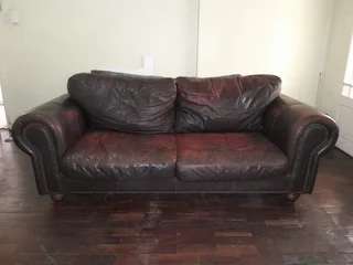 Kudu leather couch