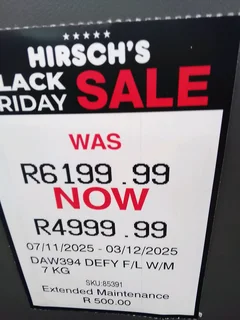 Defy front loader washing machine