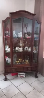 Antique handcrafted display cabinet