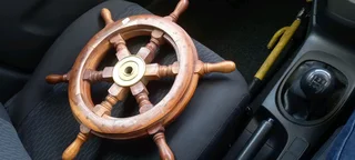 Wooden ships wheel collectable very rare