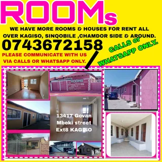 Rooms For Rent At Kagiso &amp; Chamdor