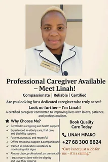 Certified Caregiver Available