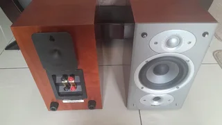 Polk Audio RTi 4 Bookshelve/Surround Speakers-Real Wood Veneer In A Cherry Finish