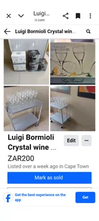 Luigi Bormioli red and white wine glasses