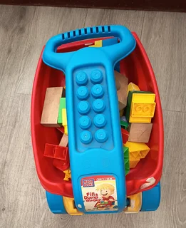 Mega blocks fill and dump wagon