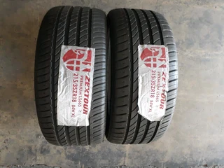 Brandnew 215/35/18 and secondhand for sale call/whatsApp 0631966190 for details.