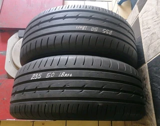 235/50/18 runflat and normal available at affordable prices call/whatsApp 0631966190.