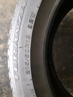 215/50/18 normal Bridgestone available at affordable prices call/whatsApp 0631966190 for details.