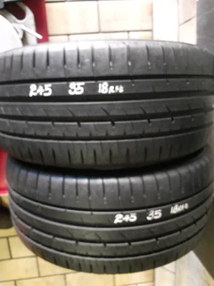 245/35/18×2 runflat goodyear we are selling quality used tyres at affordable prices .