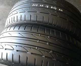 225/45/18×2 runflat we are selling quality used tyres at affordable prices call/whatsApp 0631966190.