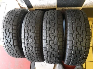 225/65/17 × 4 A/T we are selling quality used tyres at affordable prices call/whatsApp 0631966190 .