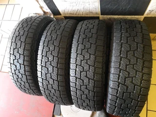 225/65/17 × 4 A/T we are selling quality used tyres at affordable prices call/whatsApp 0631966190 .