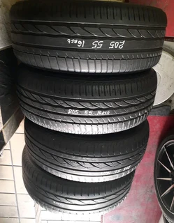 205/55/16×4 normal or runflat we have all size of tyres on stock call/whatsApp 0631966190 for more.