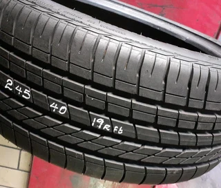 245/40/19 runflat we are selling quality used tyres at affordable prices call/whatsApp 0631966190.
