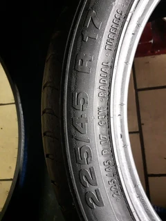 225/45/17 normal or runflat call/whatsApp 0631966190 for more information.