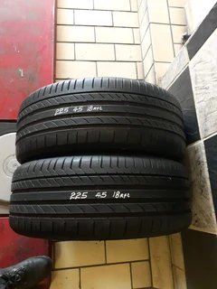 225/45/18×2 runflat continental and many other sizes available call/whatsApp 0631966190 for details.