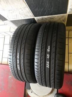 225/45/18×2 continental and many other sizes available call/whatsApp 0631966190 for details.