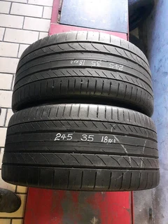 245/35/18 ×2 runflat continental and many other sizes for sale call/whatsApp 0631966190 for more .