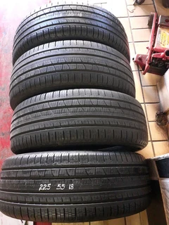 225/55/18×4 pirelli and many other sizes for sale call/whatsapp 0631966190 for details.