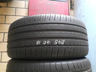 245/40/18 we are selling quality used tures at affordable prices call/whatsApp 0631966190.