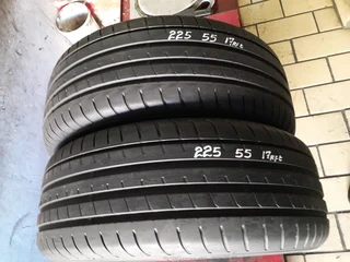 225/55/17 dunlop runflat we are selling quality used tyres at affordable prices call/whatsApp .