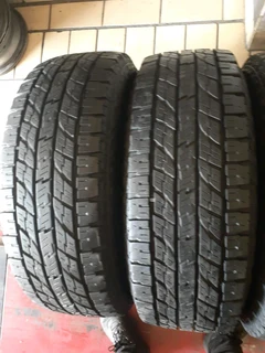 265/70/17×4 we are selling quality used tyres at affordable prices call/whatsApp 0631966190.