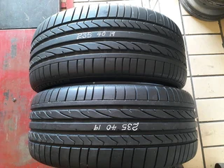 235/40/19×2 bridgestone quality used tyres at affordable prices call/whatsApp 0631966190 for details