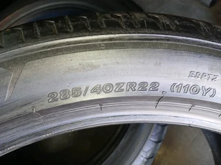 285/40/22 bridgestone available at affordable prices call/WhatsApp 0631966190 for more details.